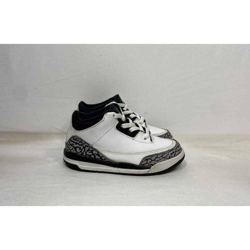 Nike Air Jordan Retro 3 III Infrared Cement Toddler Youth 832033-123 Size 10c
